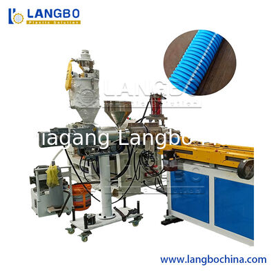 Ligne d'extrusion de tuyaux ondulés à paroi unique en PE PP PA PVC EVA pour le lavage de tuyaux de climatisation