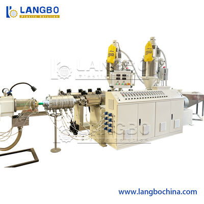 Production en plastique d'extrusion de tuyau de PPR avec le PLC de Mark Line 63mm à télécommande