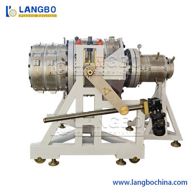 Ligne de production de tuyaux en plastique PVC boudineuse à vis jumelle conique de machine