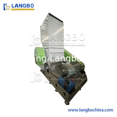 Broyeur de plastique pour film plastique usagé, sacs tissés, chaussures, rotor double, broyeur à arbre unique, broyeur de plastique