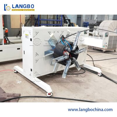 Machine d'enroulement de tuyaux PE souples pour composants électriques Schnider, pour tuyaux de 16 à 160 mm