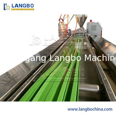 High Quality Automation Plastic PVC Water Stop Making Machine / WPC Door Frame Hollow Ceiling Profile Extrusion Production Line Manufacturer in China