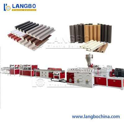 Bamboo and Wood Fiber Grating Board Ecological Wood WPC Wall Panels Making Machine