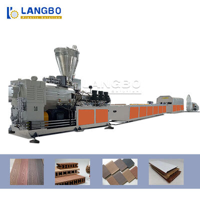 Ligne conception d'extrusion de profil de PVC/WPC de vis de double de moteur de
