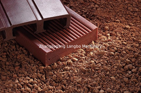 Ligne extérieure panneau solide d'extrusion de profil du jardin WPC de Decking