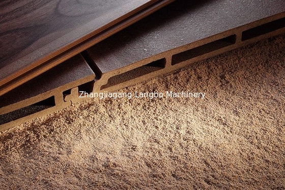Ligne extérieure panneau solide d'extrusion de profil du jardin WPC de Decking