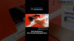 Ligne d'extrusion de profilés WPC pour produits bois-plastique de haute qualité #panneaumuralwpc#panneauwpc