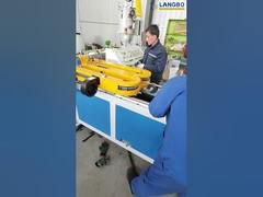 Machine d'extrusion de tuyaux ondulés en PEHD de 16-63mm #tuyauondulé #extrusionplastique #tuyaupehd