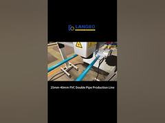 Machine de ligne d'extrusion double tuyau en PVC à grande vitesse