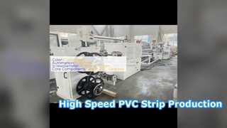Solution de machine d'extrusion de bande d'étanchéité en PVC à grande vitesse